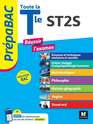 cover image of PREPABAC--Toute la terminale ST2S--Contrôle continu et épreuves finales--Révision 2025